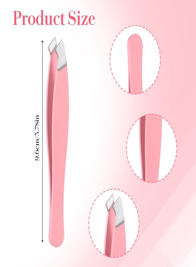 Nogeqi 4Pcs Mini Tweezers for Women Facial Hair Eyebrows, Small Precision Tweezers Hair Eyebrow Tweezer for Women Men Facial Hairs Plucking Removal - Image 2